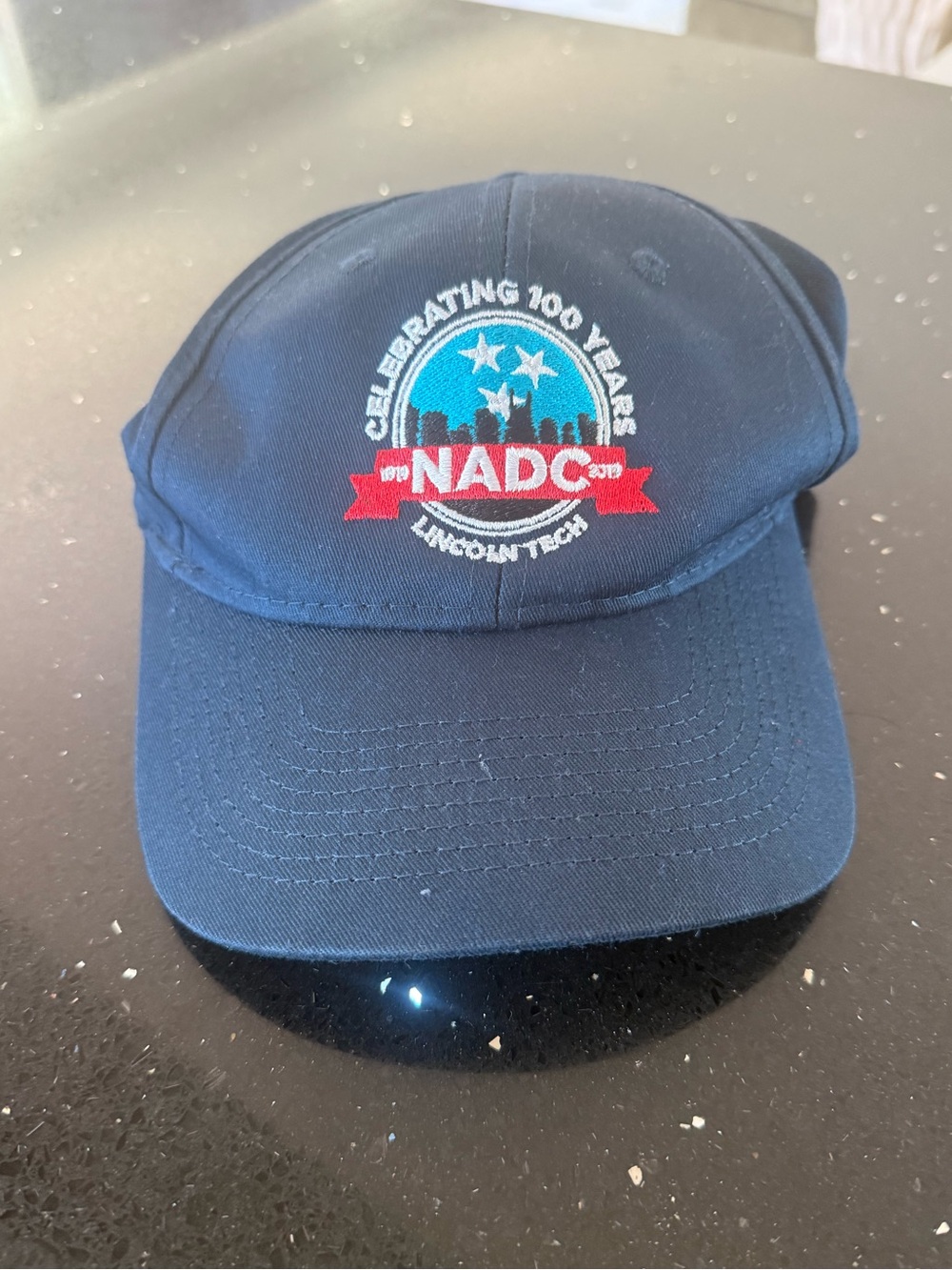NADC Celebrating 100 Years Embroidered Navy Lincoln Tech Hat